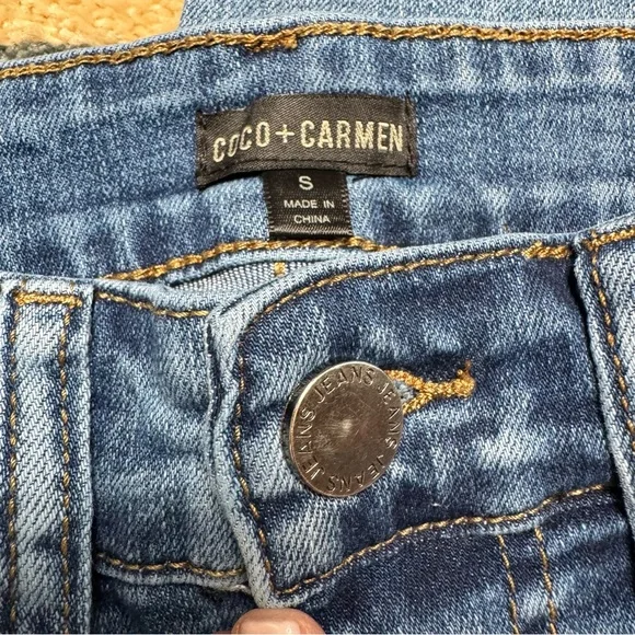 Coco + Carmen Classic Blue Straight Leg Jeans - Picture 2 of 8